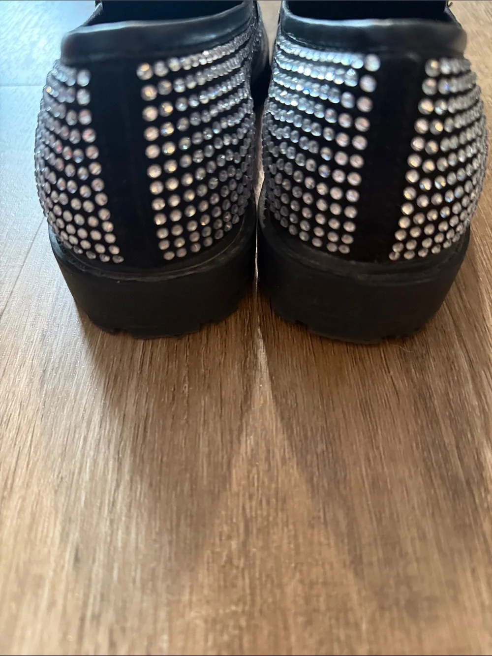 GB Girls rhinestone loafers size 3